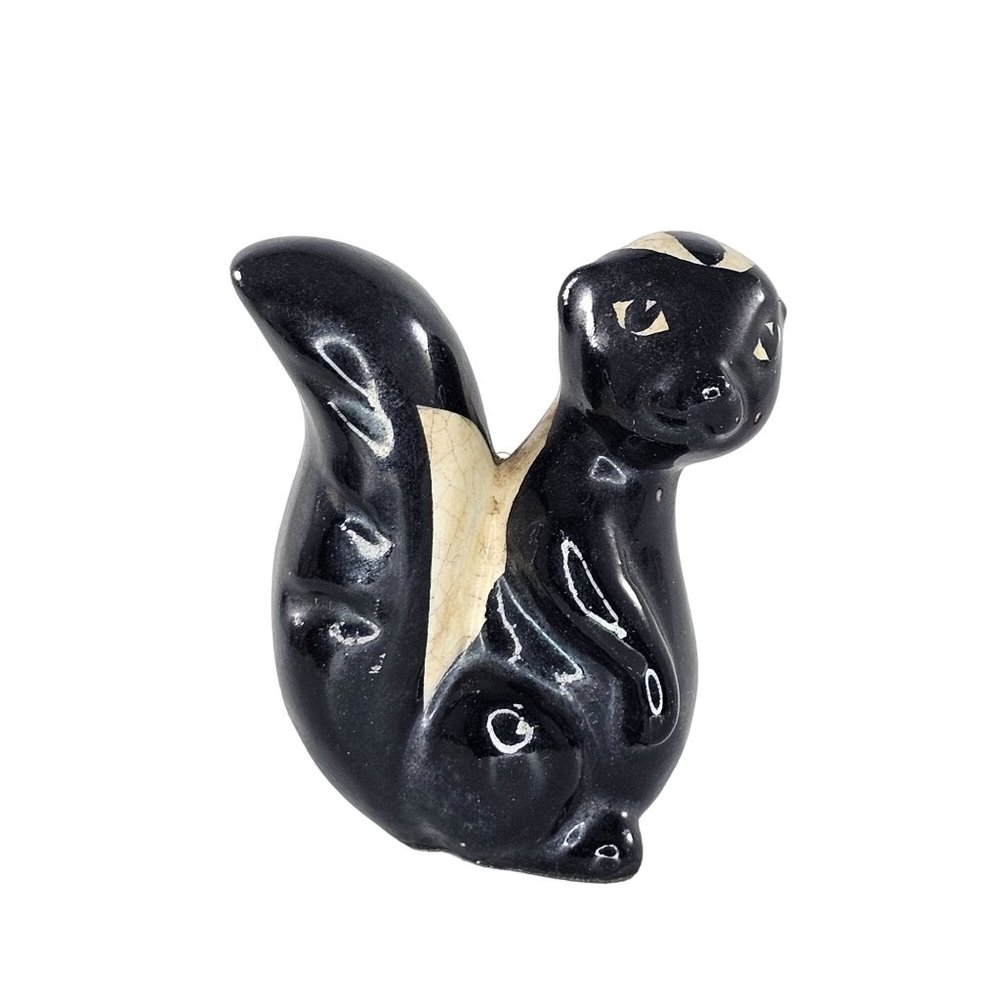 Vintage California Art Pottery Skunk Figurine